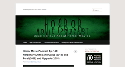 Desktop Screenshot of horrormoviepodcast.com