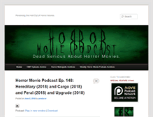 Tablet Screenshot of horrormoviepodcast.com